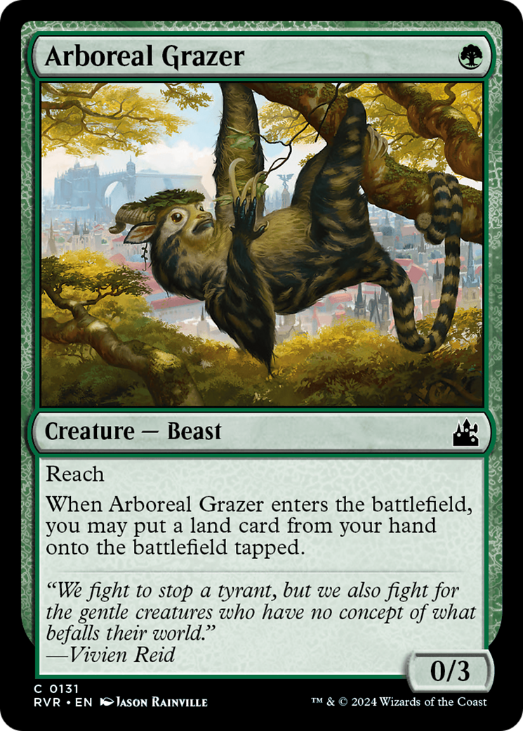 Magic: The Gathering - Arboreal Grazer Foil - Ravnica Remastered