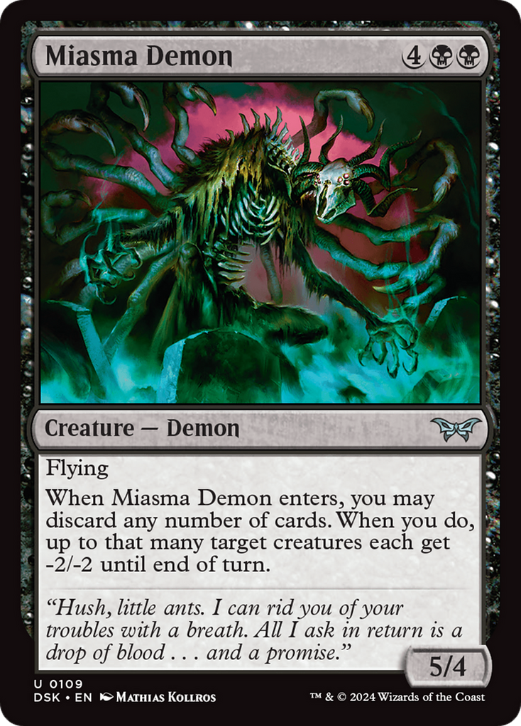 Magic: The Gathering - Miasma Demon - Duskmourn: House of Horror