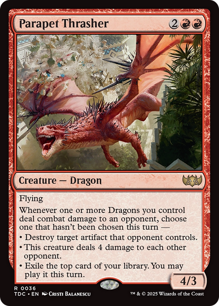 Magic: The Gathering - Parapet Thrasher - Tarkir: Dragonstorm Commander