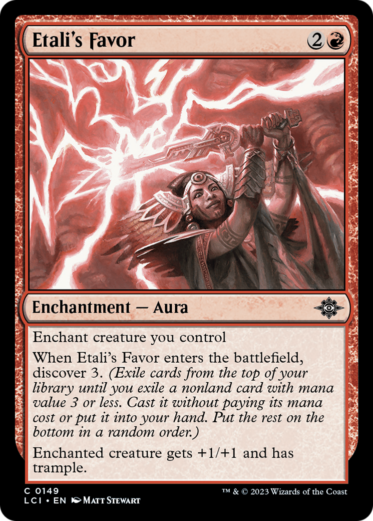 Magic: The Gathering - Etali's Favor Foil - The Lost Caverns of Ixalan
