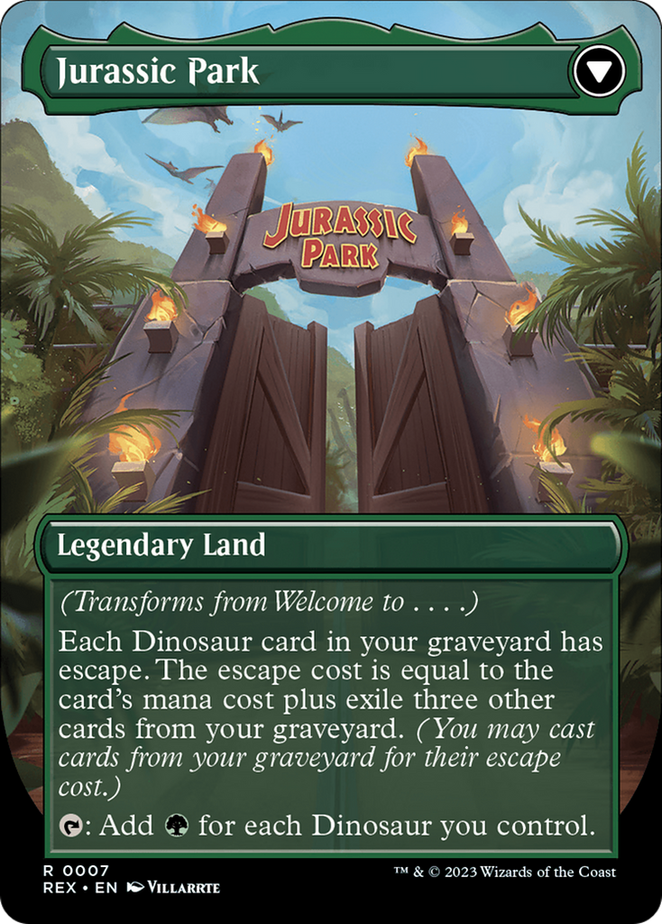 Magic: The Gathering - Welcome to . . . // Jurassic Park Foil - Jurassic World Collection