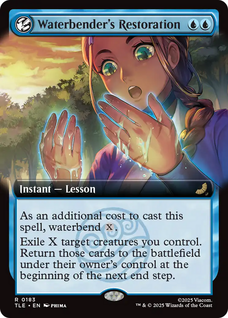 Magic: The Gathering - Waterbender's Restoration Foil - Avatar: The Last Airbender Eternal