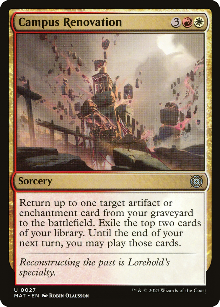 Magic: The Gathering - Campus Renovation Foil - March of the Machine: The Aftermath