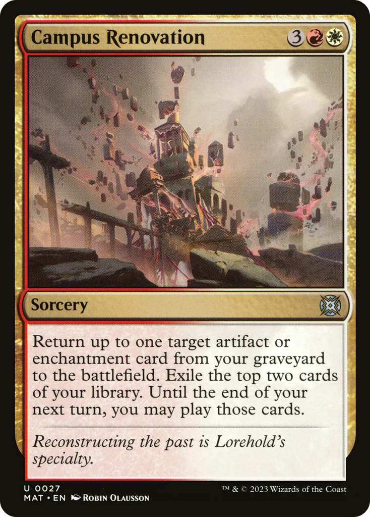 Magic: The Gathering - Campus Renovation Foil - March of the Machine: The Aftermath