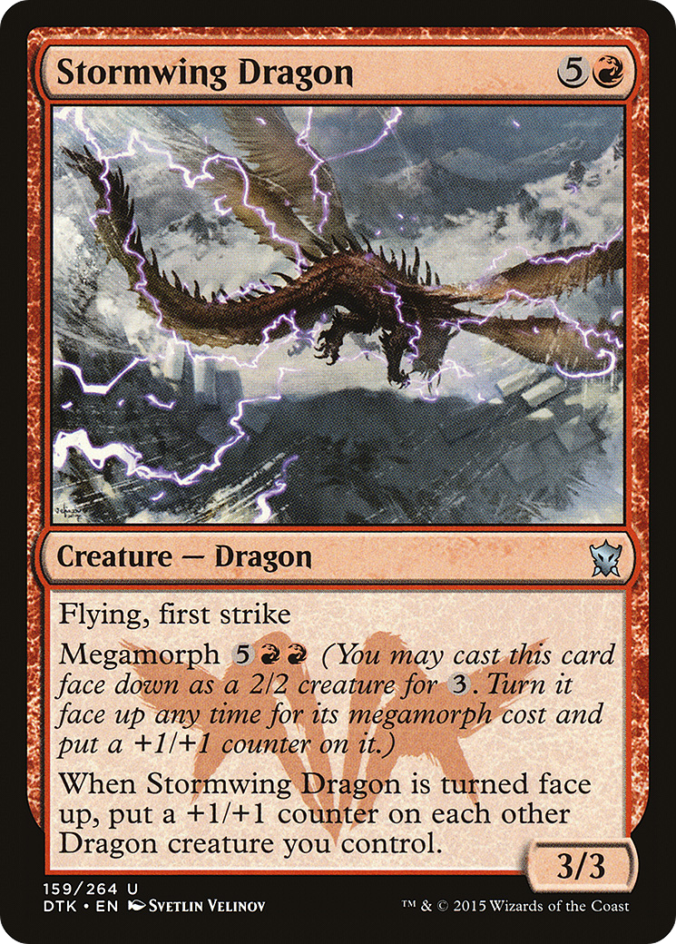 Magic: The Gathering - Stormwing Dragon Foil - Dragons of Tarkir