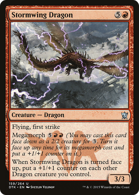 Magic: The Gathering - Stormwing Dragon Foil - Dragons of Tarkir