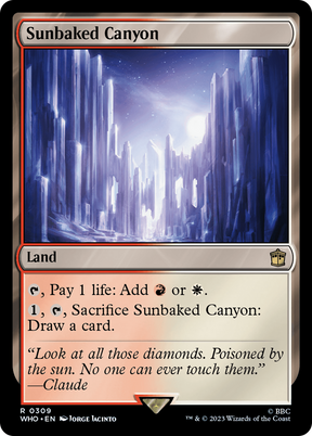 Magic: The Gathering - Sunbaked Canyon - Doctor Who