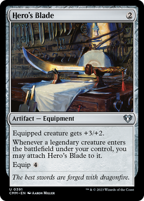 Magic: The Gathering - Hero's Blade Foil - Commander Masters