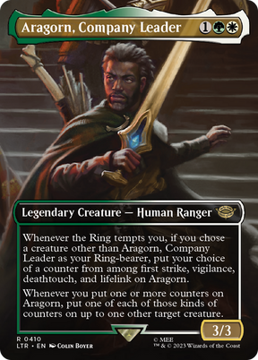 Magic: The Gathering - Aragorn, Company Leader - The Lord of the Rings: Tales of Middle-earth