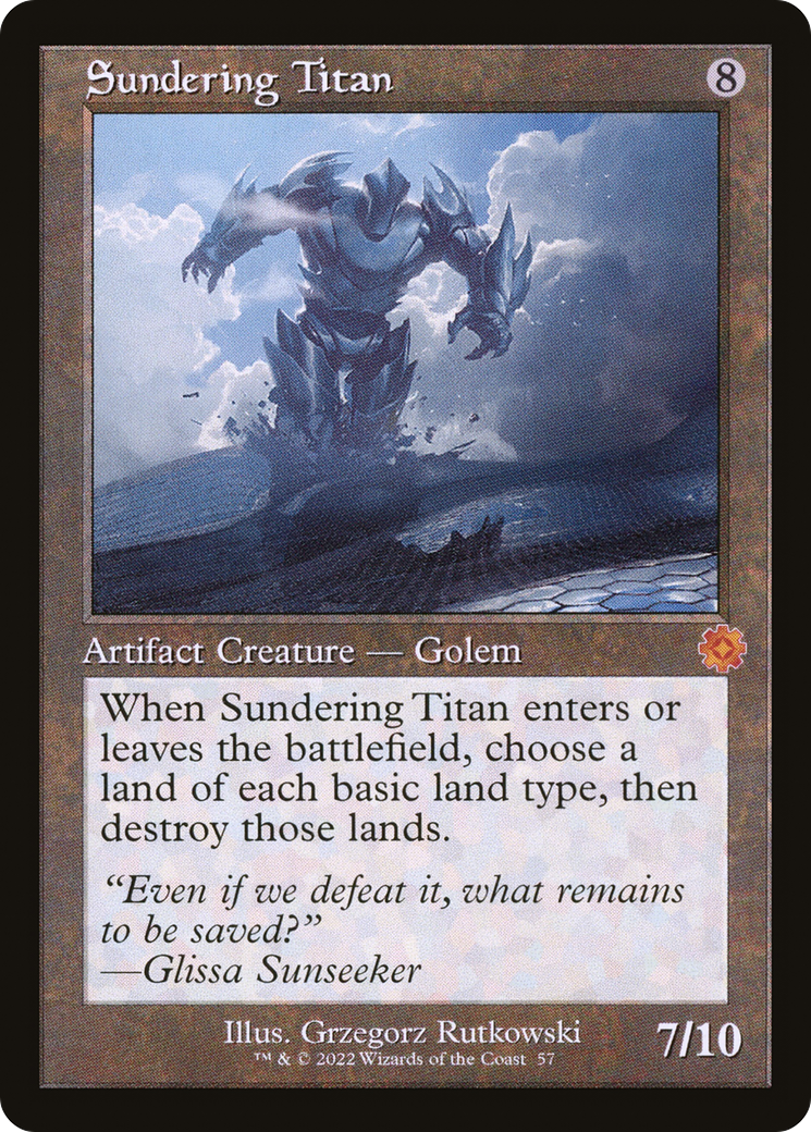 Magic: The Gathering - Sundering Titan - The Brothers' War Retro Artifacts