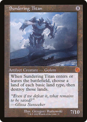 Magic: The Gathering - Sundering Titan - The Brothers' War Retro Artifacts