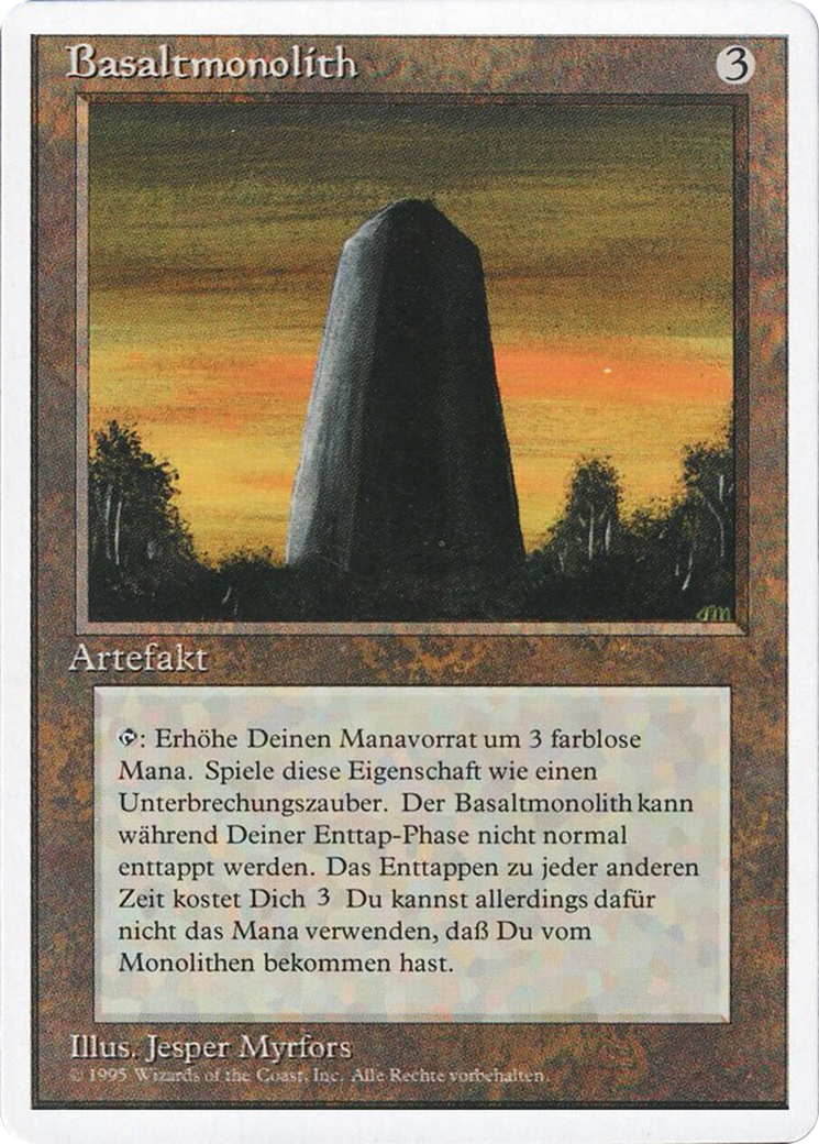 Magic: The Gathering - Basaltmonolith - Revised Edition