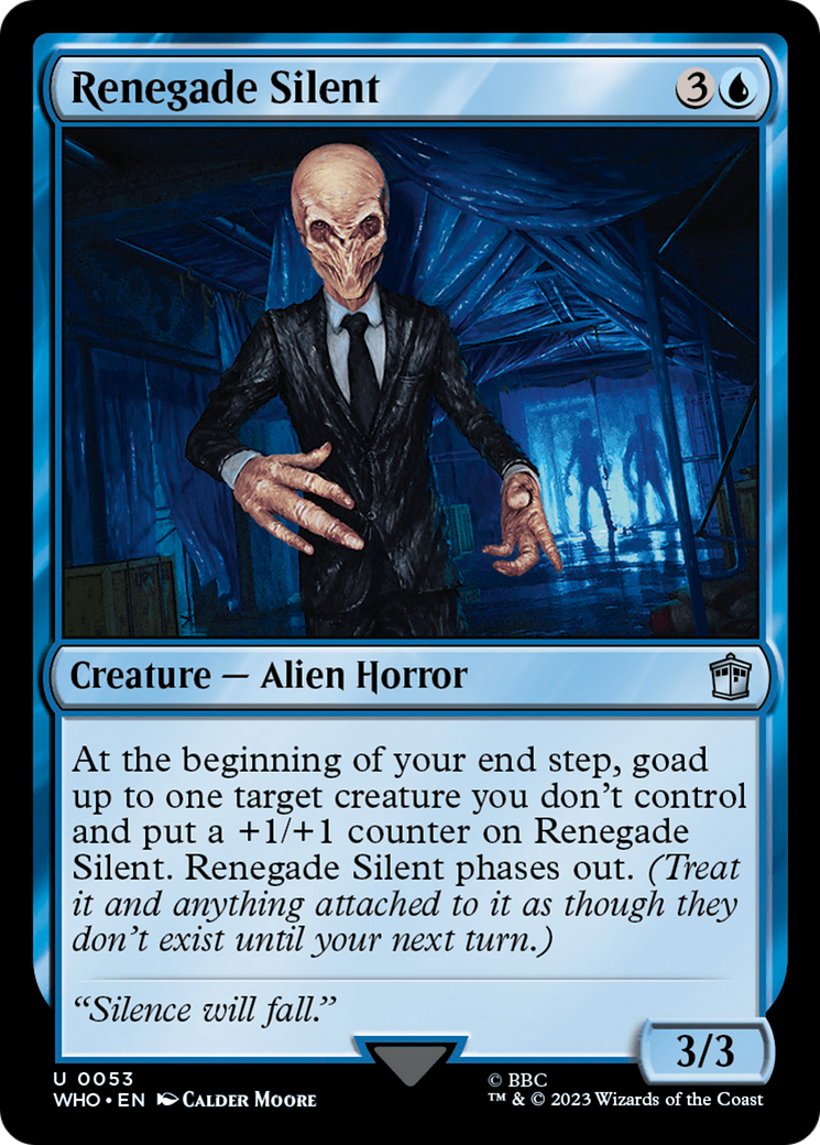 Magic: The Gathering - Renegade Silent Foil - Doctor Who