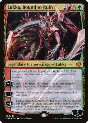 Magic: The Gathering - Lukka, Bound to Ruin Foil - Phyrexia: All Will Be One