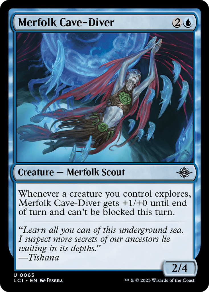 Magic: The Gathering - Merfolk Cave-Diver - The Lost Caverns of Ixalan