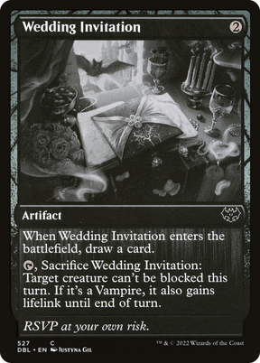 Magic: The Gathering - Wedding Invitation - Innistrad: Double Feature