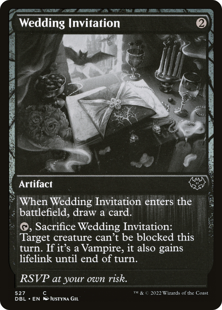 Magic: The Gathering - Wedding Invitation Foil - Innistrad: Double Feature