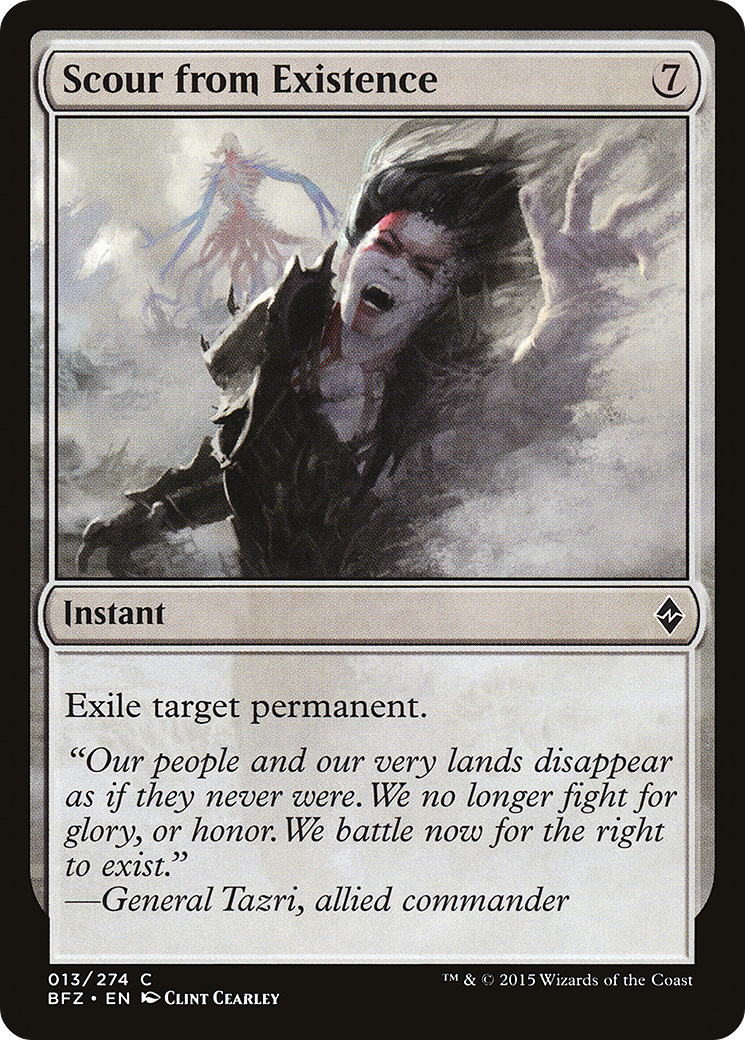 Magic: The Gathering - Scour from Existence Foil - Battle for Zendikar