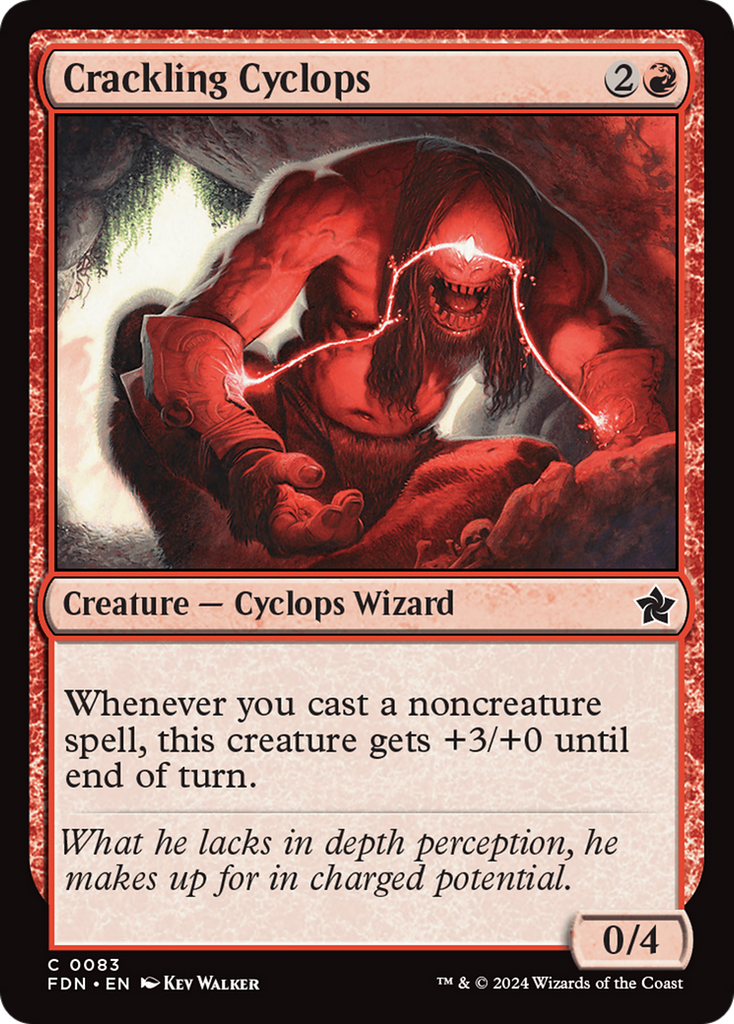 Magic: The Gathering - Crackling Cyclops Foil - Foundations