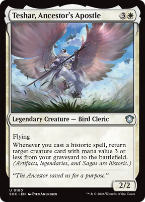 Magic: The Gathering - Teshar, Ancestor's Apostle - Secrets of Strixhaven Commander