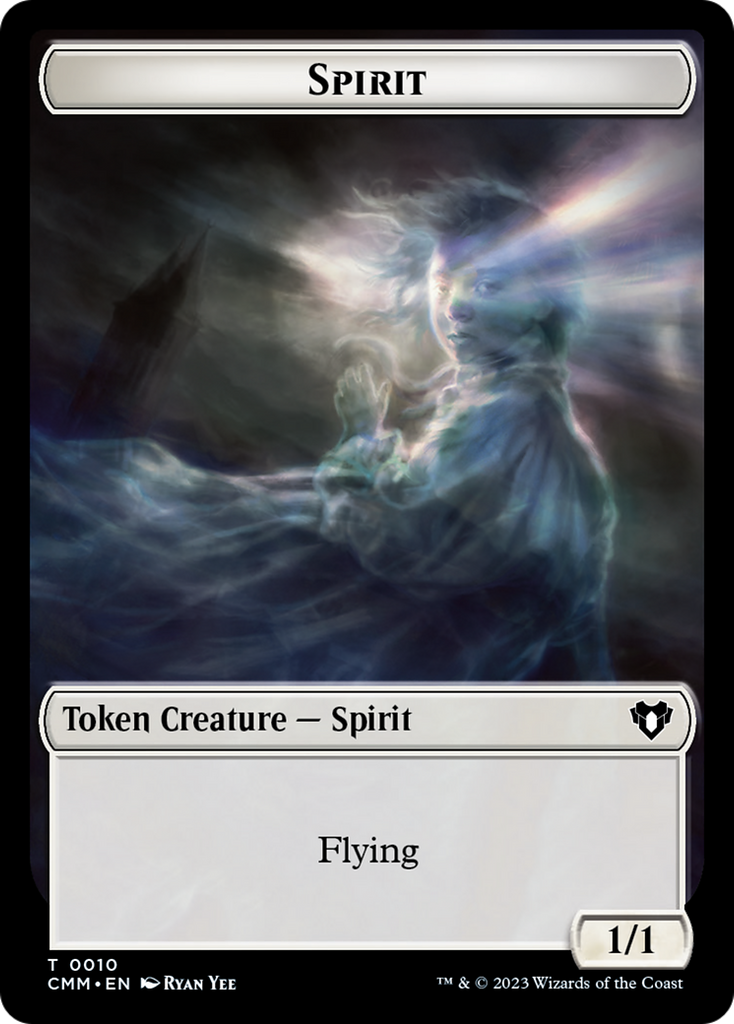 Magic: The Gathering - Spirit Token - Commander Masters Tokens