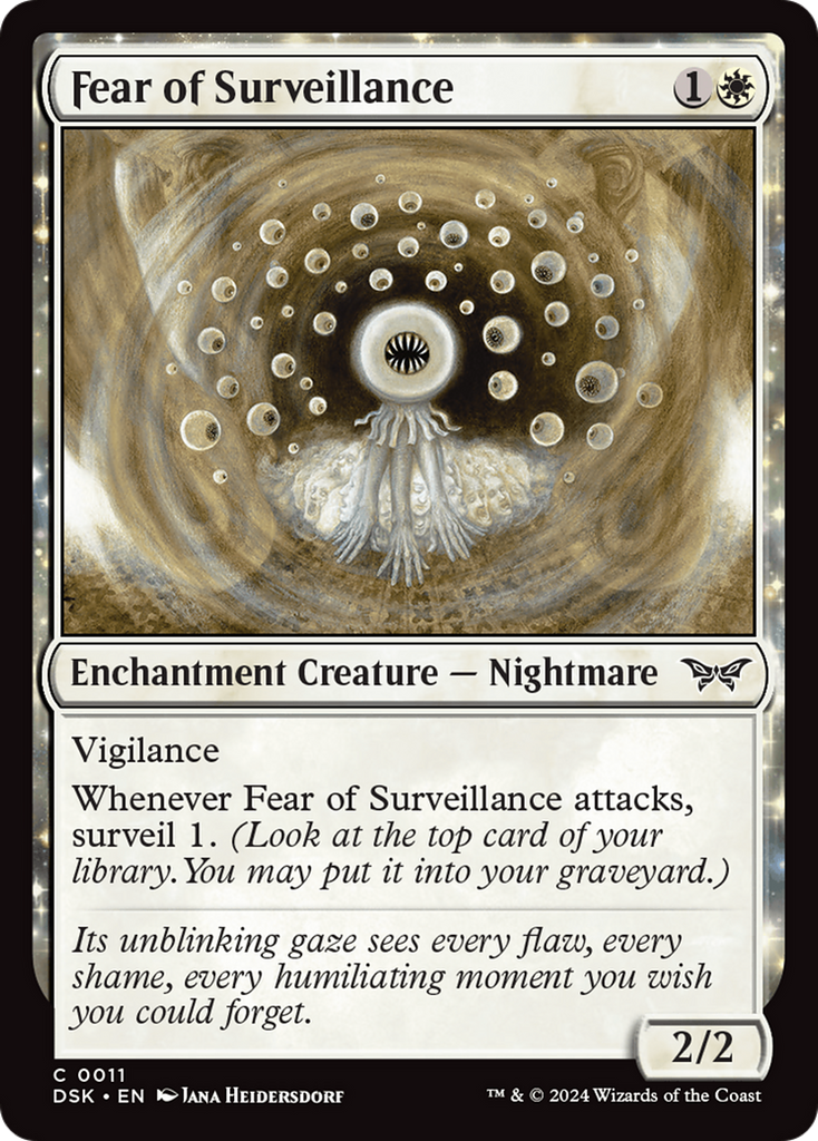 Magic: The Gathering - Fear of Surveillance - Duskmourn: House of Horror