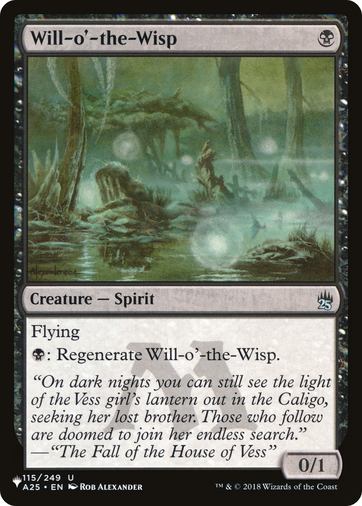 Magic: The Gathering - Will-o'-the-Wisp - The List