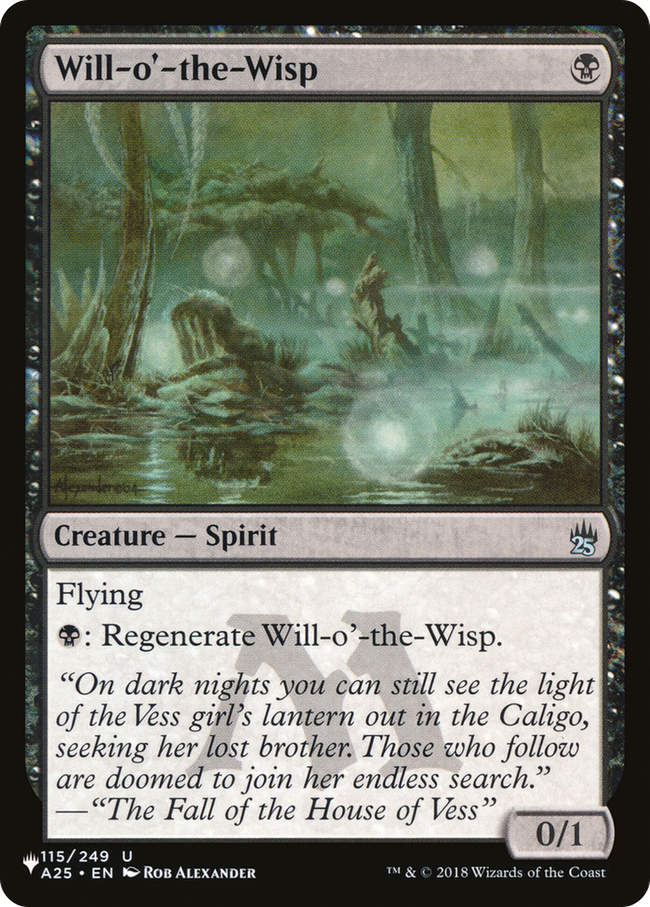 Magic: The Gathering - Will-o'-the-Wisp - The List