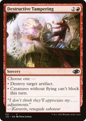 Magic: The Gathering - Destructive Tampering - Jumpstart 2022