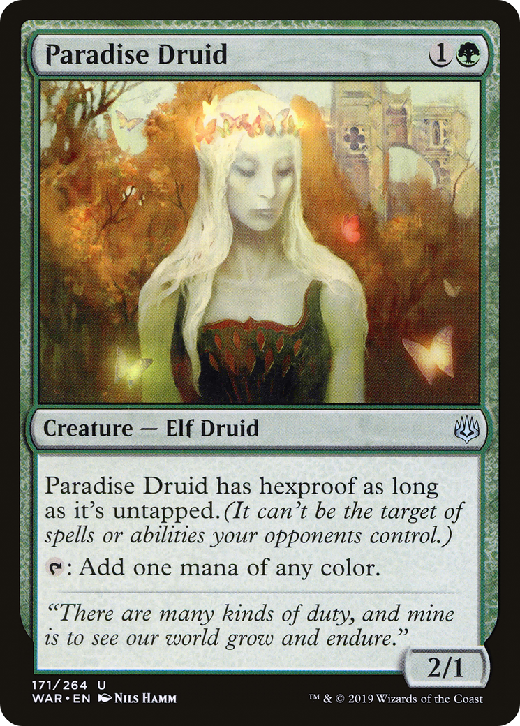 Magic: The Gathering - Paradise Druid Foil - War of the Spark