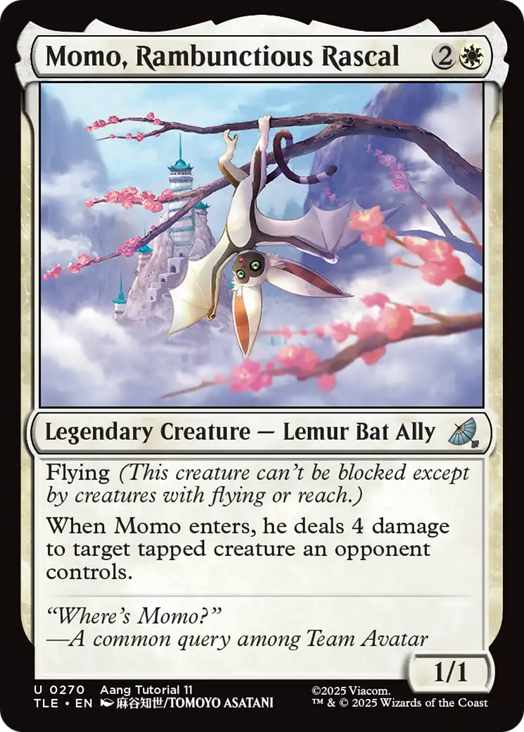 Magic: The Gathering - Momo, Rambunctious Rascal - Avatar: The Last Airbender Eternal