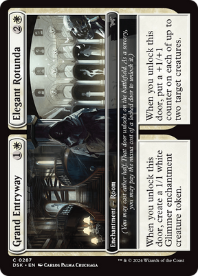 Magic: The Gathering - Grand Entryway // Elegant Rotunda Foil - Duskmourn: House of Horror