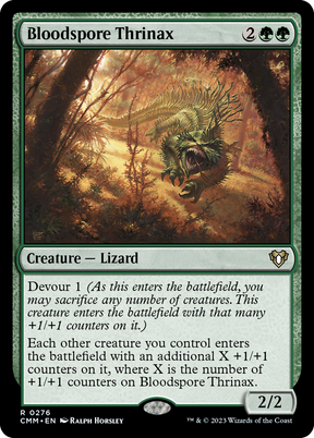 Magic: The Gathering - Bloodspore Thrinax Foil - Commander Masters
