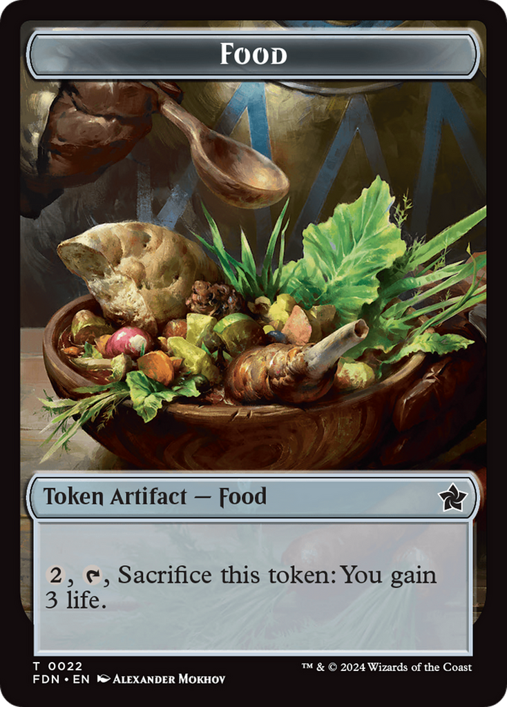 Magic: The Gathering - Food Token - Foundations Tokens