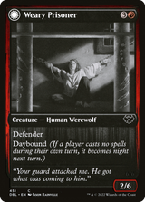 Magic: The Gathering - Weary Prisoner // Wrathful Jailbreaker Foil - Innistrad: Double Feature
