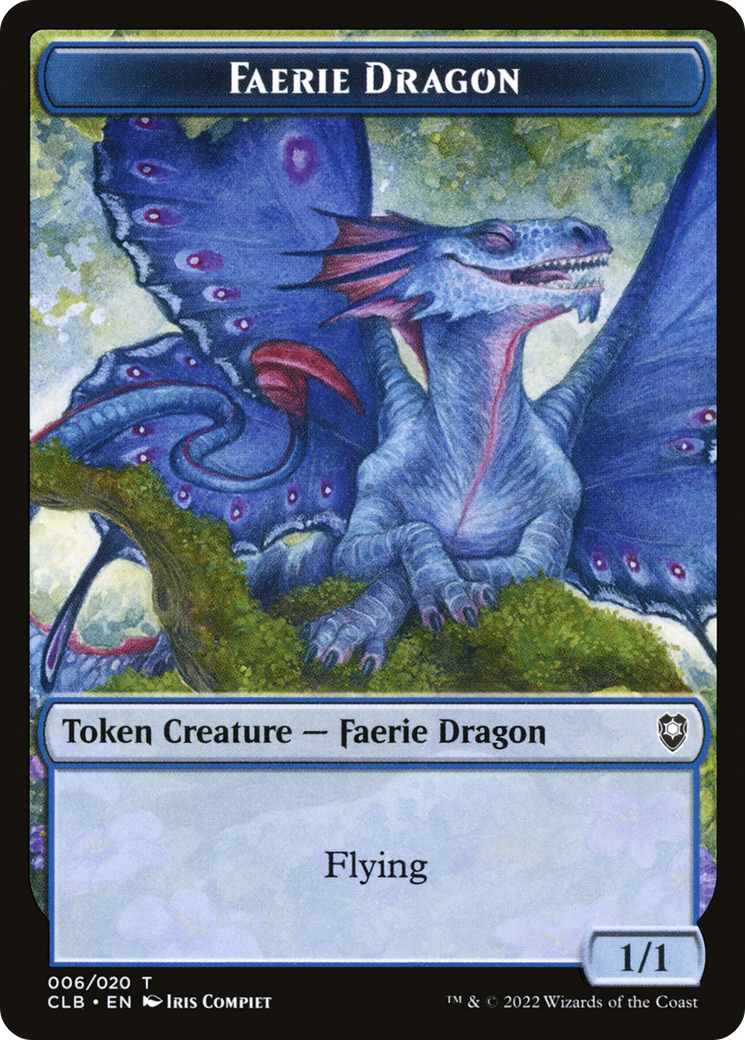 Magic: The Gathering - Faerie Dragon Token - Battle for Baldur's Gate Tokens