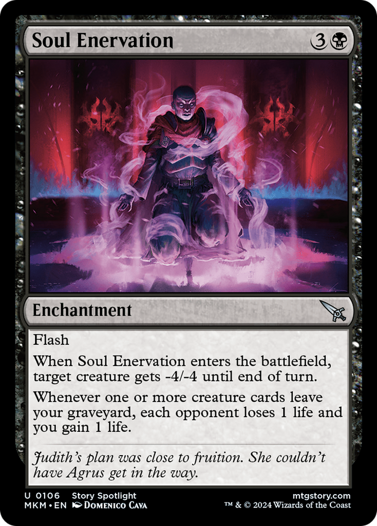 Magic: The Gathering - Soul Enervation Foil - Murders at Karlov Manor