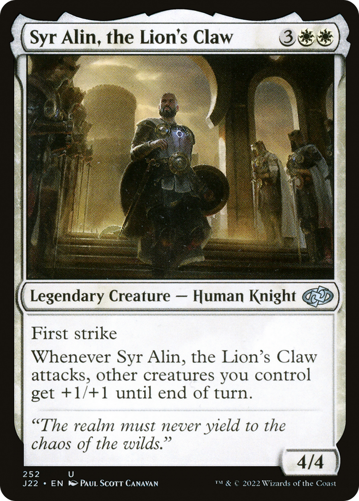 Magic: The Gathering - Syr Alin, the Lion's Claw - Jumpstart 2022