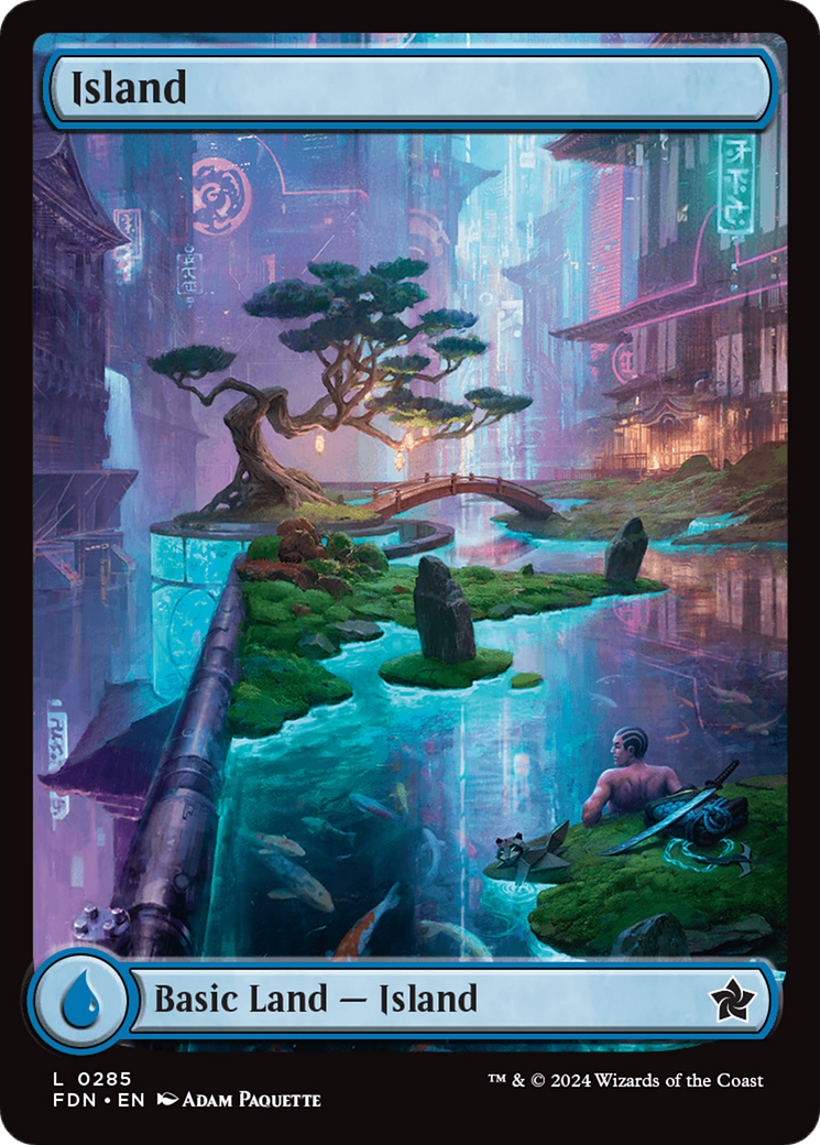 Magic: The Gathering - Island #285 Foil - Foundations