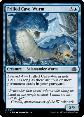 Magic: The Gathering - Frilled Cave-Wurm - The Lost Caverns of Ixalan