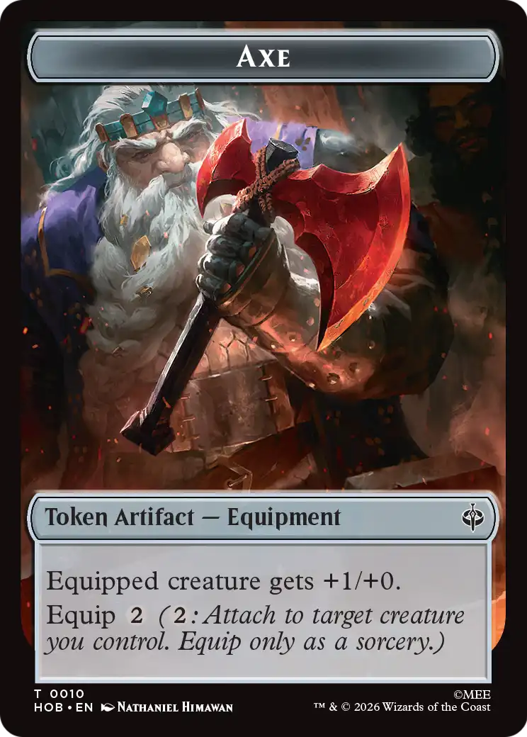 Magic: The Gathering - Axe Token - The Hobbit Tokens