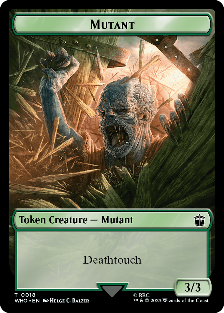 Magic: The Gathering - Mutant Token - Doctor Who Tokens