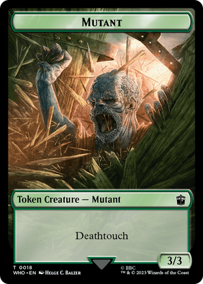 Magic: The Gathering - Mutant Token - Doctor Who Tokens
