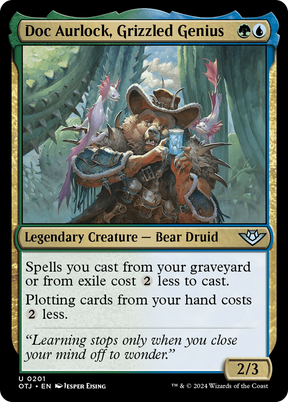 Magic: The Gathering - Doc Aurlock, Grizzled Genius Foil - Outlaws of Thunder Junction