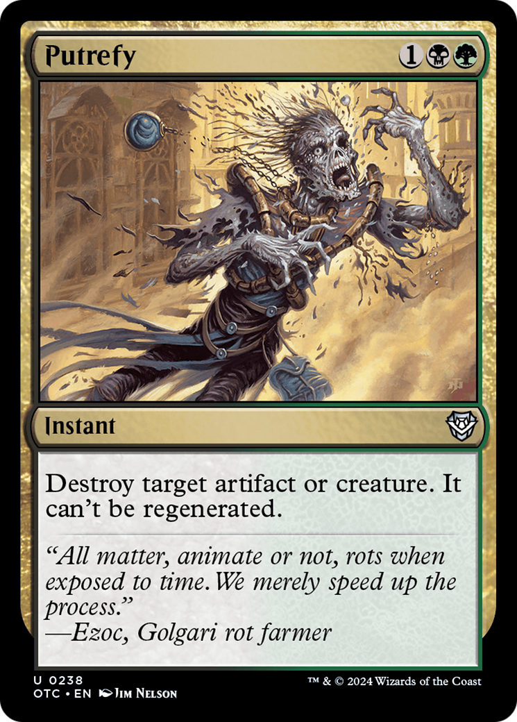 Magic: The Gathering - Putrefy - Outlaws of Thunder Junction Commander