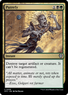 Magic: The Gathering - Putrefy - Outlaws of Thunder Junction Commander
