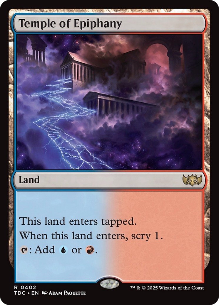 Magic: The Gathering - Temple of Epiphany - Tarkir: Dragonstorm Commander
