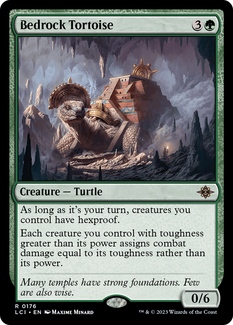 Magic: The Gathering - Bedrock Tortoise Foil - The Lost Caverns of Ixalan