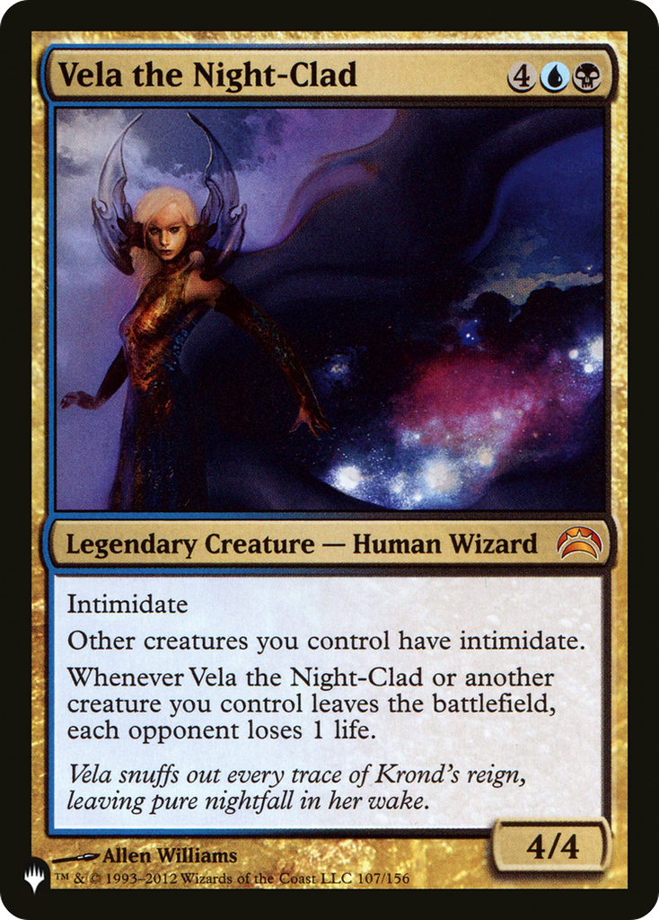 Magic: The Gathering - Vela the Night-Clad - The List