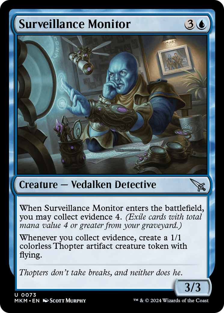 Magic: The Gathering - Surveillance Monitor Foil - Murders at Karlov Manor